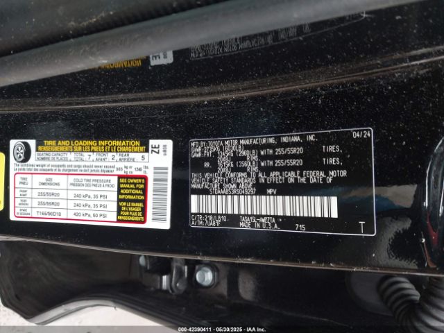 2024 TOYOTA GRAND HIGHLANDER 5TDAAAB53RS049297 Photo 8