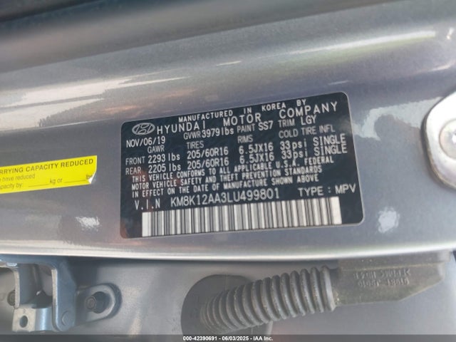 Hyundai mpi nu 2020 KM8K12AA3LU499801 Image 9