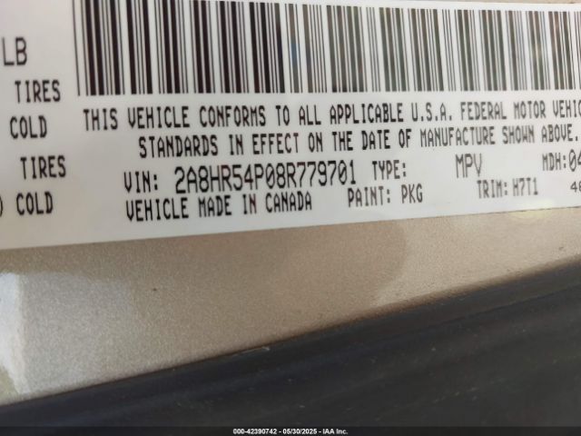 2008 CHRYSLER TOWN & COUNTRY 2A8HR54P08R779701 Photo 8