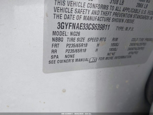 2012 CADILLAC SRX 3GYFNAE33CS639811 Photo 8