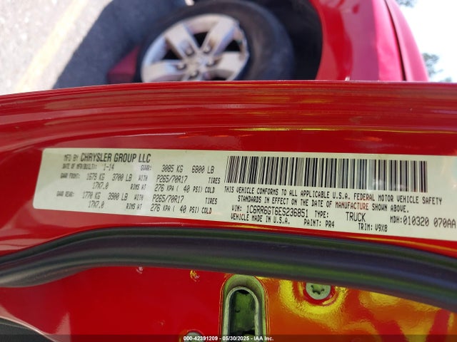 RAM 2014 2014 1C6RR6GT6ES236851 Image 9