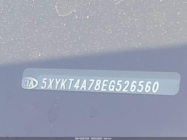 5XYKT4A78EG526560 KIA gasoline 3.3 v6 gdi lambda ii