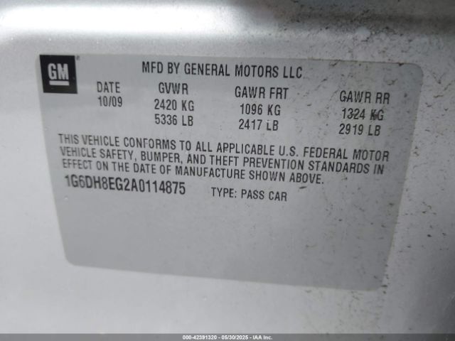 2010 CADILLAC CTS 1G6DH8EG2A0114875 Photo 8