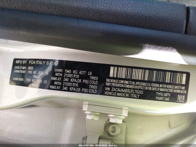 Jeep Renegade 2020 ZACNJAAB5LPL76293 Image 9