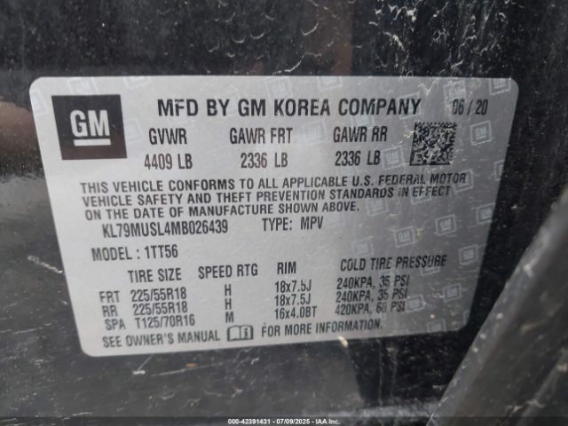 2021 CHEVROLET TRAILBLAZER KL79MUSL4MB026439 Photo 8
