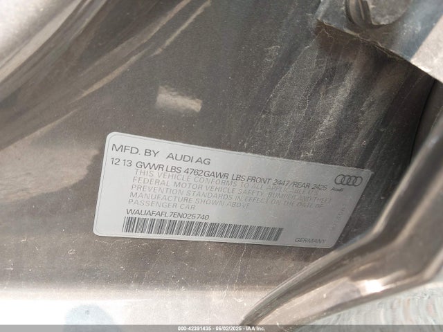 2014 AUDI A4 WAUAFAFL7EN025740 Photo 8