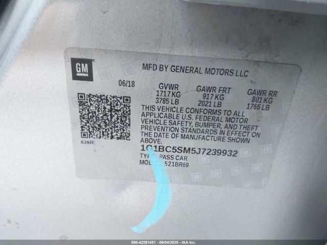2018 CHEVROLET CRUZE 1G1BC5SM5J7239932 Photo 8