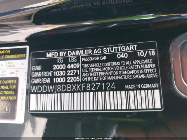2019 MERCEDES-BENZ C 300 WDDWJ8DBXKF827124 Photo 8