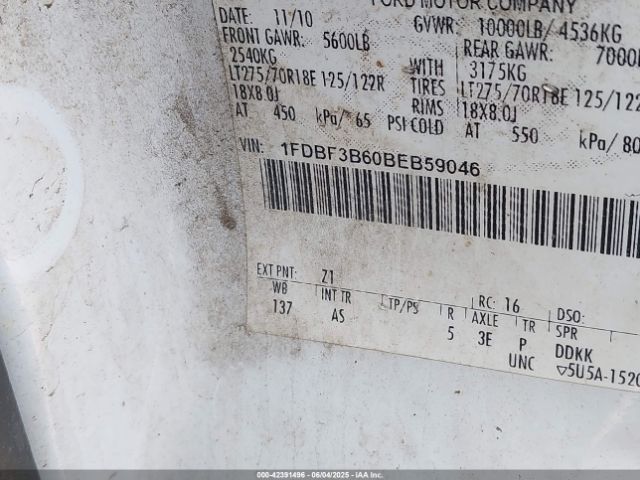 2011 FORD F-350 1FDBF3B60BEB59046 Photo 8