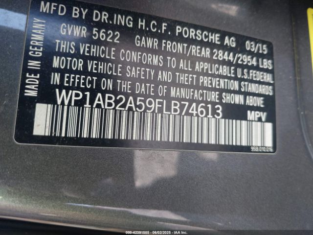 2015 PORSCHE MACAN WP1AB2A59FLB74613 Photo 8