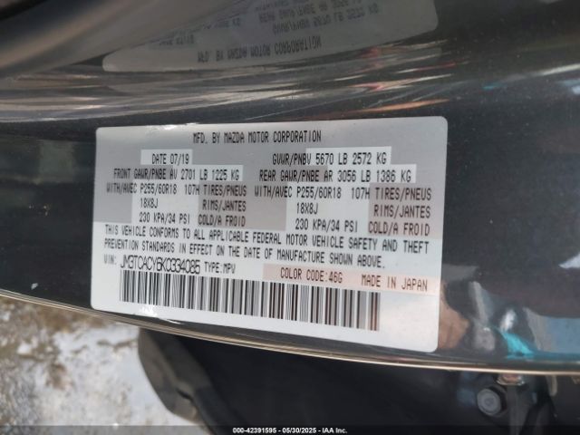 2019 MAZDA CX-9 JM3TCACY6K0334085 Photo 8