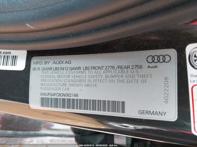 2016 AUDI A6 WAUFGAFC8GN082146 Photo 8