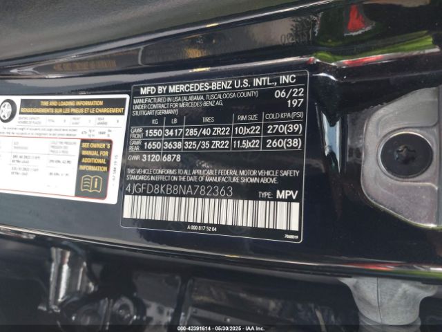 2022 MERCEDES-BENZ AMG GLE 63 COUPE 4JGFD8KB8NA782363 Photo 8