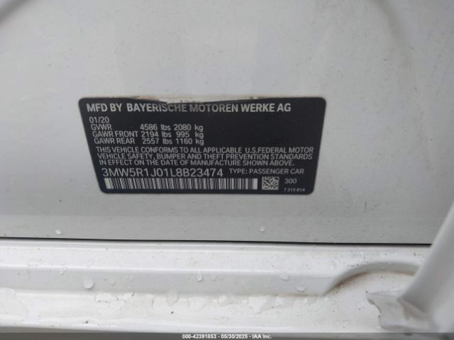 2020 BMW 330I 3MW5R1J01L8B23474 Photo 8