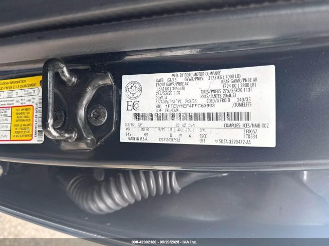 1FTEW1EF4FFC63993 Ford F150 Supercrew