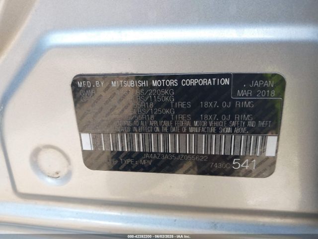 2018 MITSUBISHI OUTLANDER JA4AZ3A35JZ055622 Photo 8