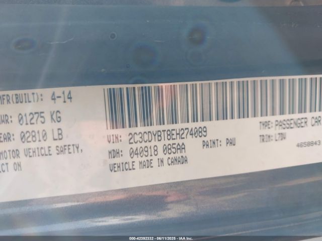 2014 DODGE CHALLENGER 2C3CDYBT8EH274089 Photo 8