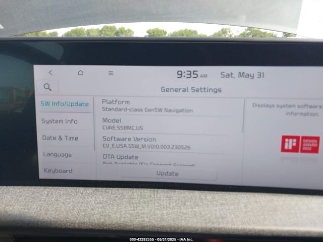 KNDC34LA1R5192089 KIA Ev6 Wind