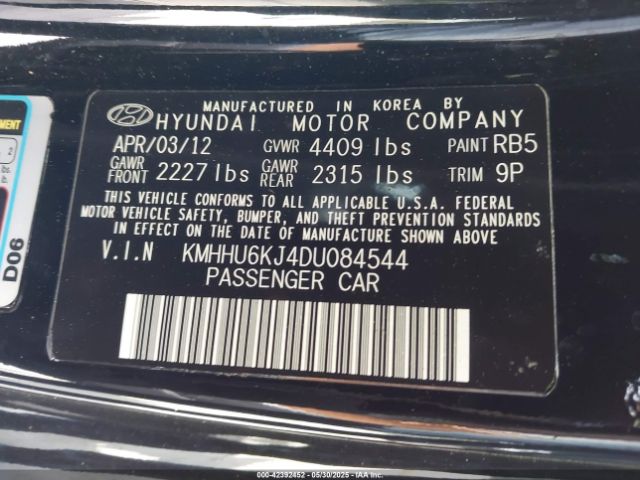 2013 HYUNDAI GENESIS KMHHU6KJ4DU084544 Photo 8