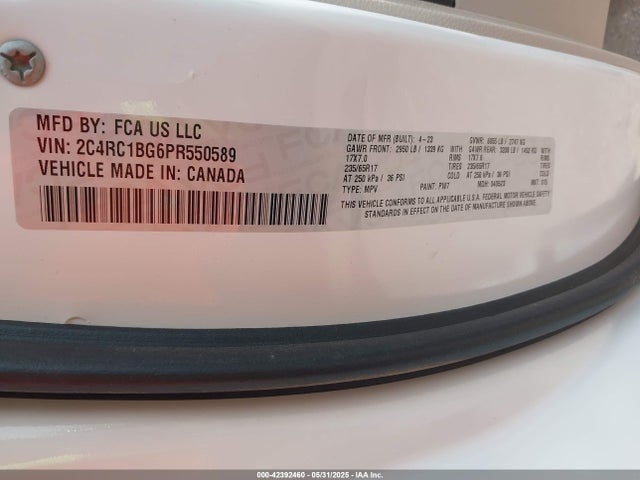 Chrysler Pacifica Touring L 2023 2C4RC1BG6PR550589 Image 9