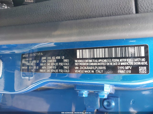 ZACNJBAB1LPL99916 Jeep 2020