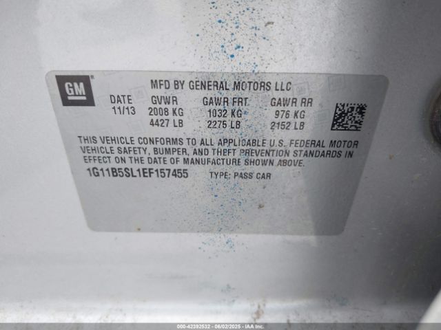 1G11B5SL1EF157455 Chevrolet Malibu 1ls