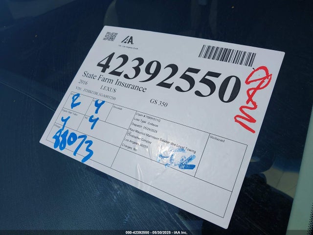 JTHBZ1BL1GA003200 Lexus 2gr-fks