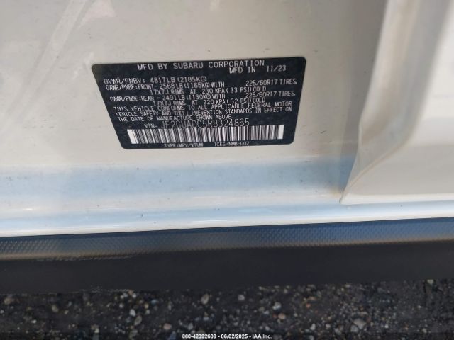 2024 SUBARU CROSSTREK JF2GUADC5R8324865 Photo 8