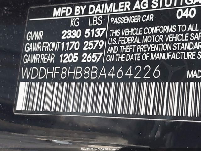 2011 MERCEDES-BENZ E 350 WDDHF8HB8BA464226 Photo 8
