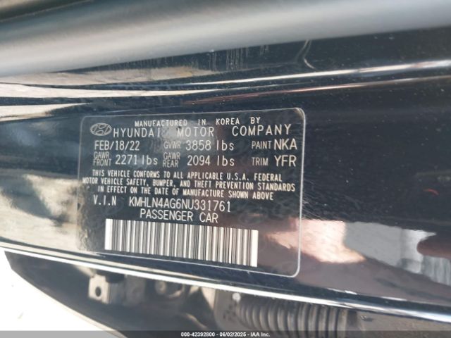 2022 HYUNDAI ELANTRA KMHLN4AG6NU331761 Photo 8