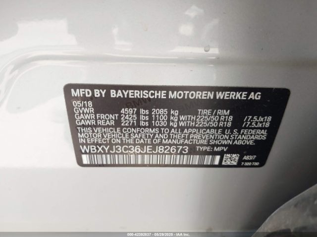 WBXYJ3C36JEJ82673 BMW X2 Sdrive28i