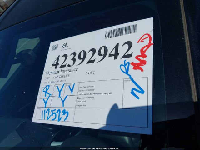 1G1RC6S52HU186776 Chevrolet VOLT LT