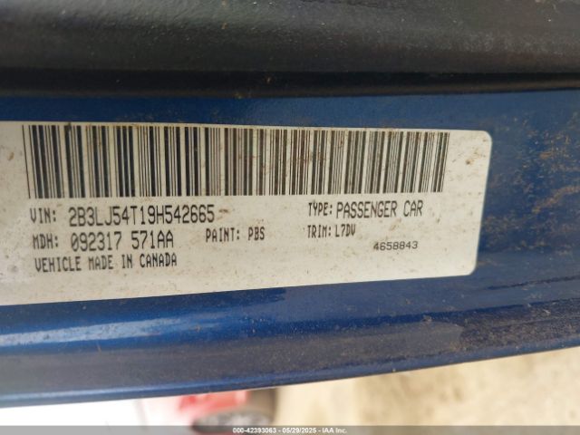 2009 DODGE CHALLENGER 2B3LJ54T19H542665 Photo 8