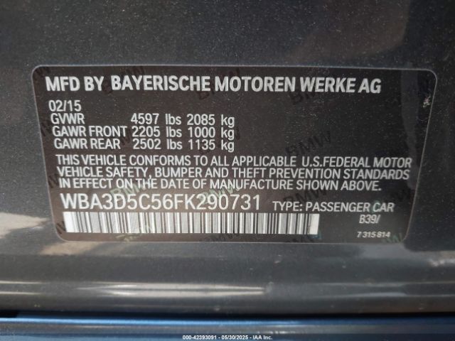 WBA3D5C56FK290731 BMW 328d Xdrive