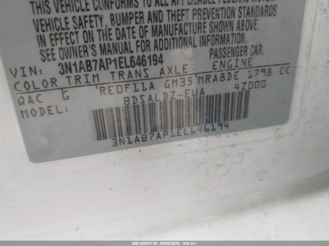 2014 NISSAN SENTRA 3N1AB7AP1EL646194 Photo 8