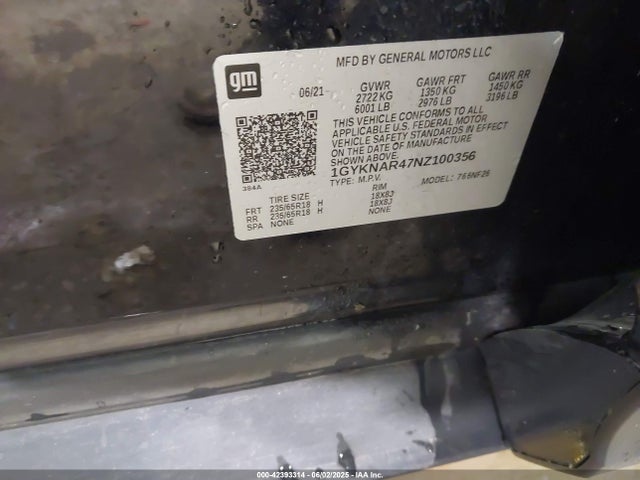 2022 CADILLAC XT5 1GYKNAR47NZ100356 Photo 8