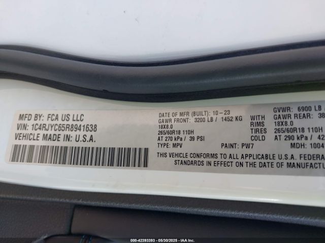 1C4RJYC65R8941638 Jeep Grand Cherokee 4xe Trailhawk
