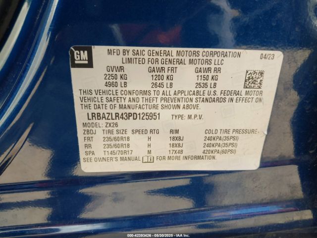 2023 BUICK ENVISION LRBAZLR43PD125951 Photo 8