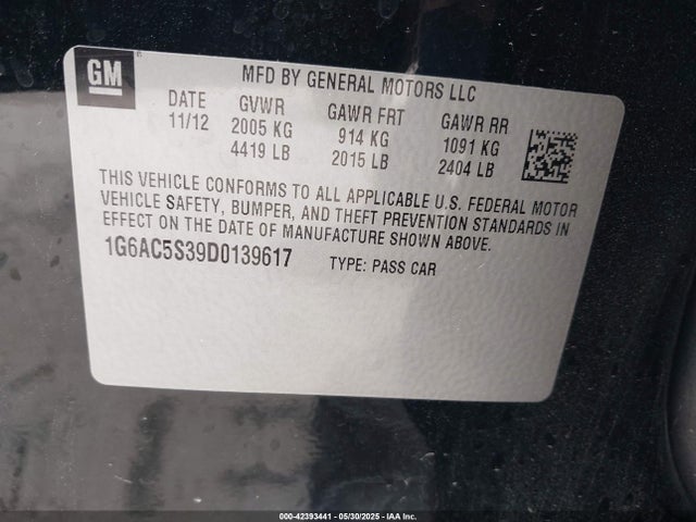 2013 CADILLAC ATS 1G6AC5S39D0139617 Photo 8