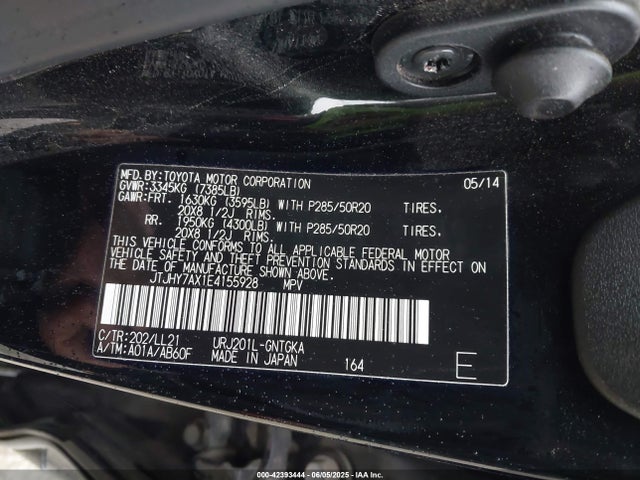 JTJHY7AX1E4155928 Lexus 3ur-fe