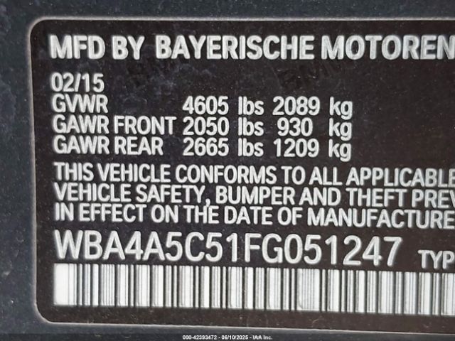 2015 BMW 428 GRAN COUPE WBA4A5C51FG051247 Photo 8