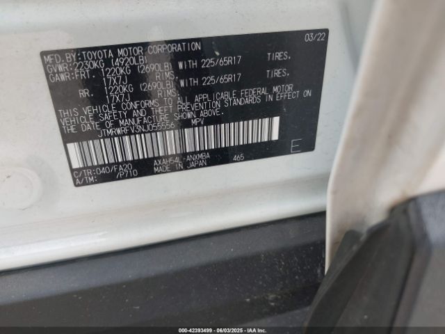 2022 TOYOTA RAV4 HYBRID JTMRWRFV3NJ055556 Photo 8