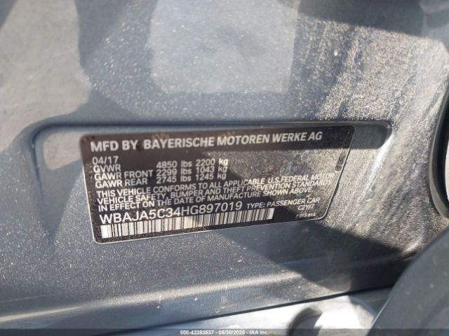 WBAJA5C34HG897019 BMW 2017