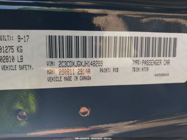 2018 DODGE CHARGER 2C3CDXJGXJH148289 Photo 8