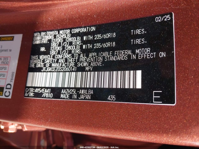 Lexus a25a-fxs 2025 JTJGKCEZ0S2060141 Image 9