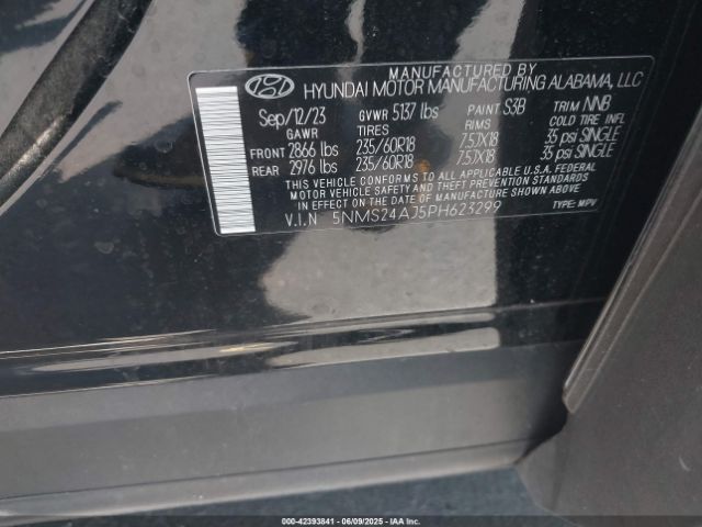 2023 HYUNDAI SANTA FE 5NMS24AJ5PH623299 Photo 8