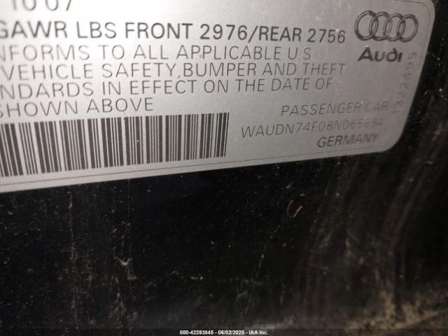 2008 AUDI S6 WAUDN74F08N065694 Photo 8