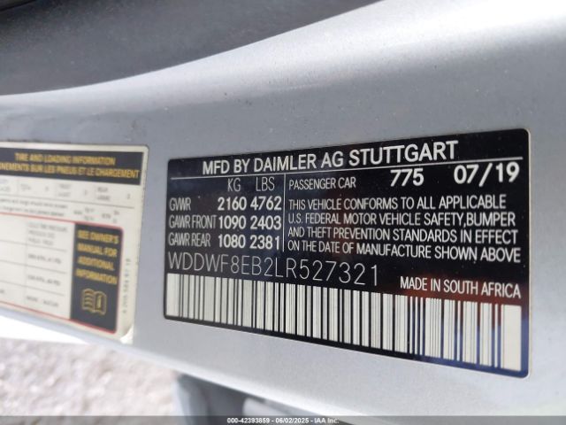 2020 MERCEDES-BENZ C 300 WDDWF8EB2LR527321 Photo 8