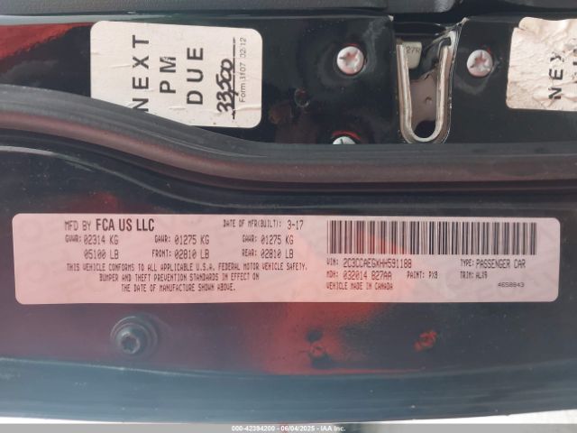 2017 CHRYSLER 300C 2C3CCAEGXHH591188 Photo 8