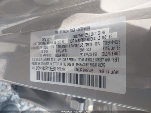 JM3KK1HC0R1135680 Mazda Cx-90 3.3 Turbo S